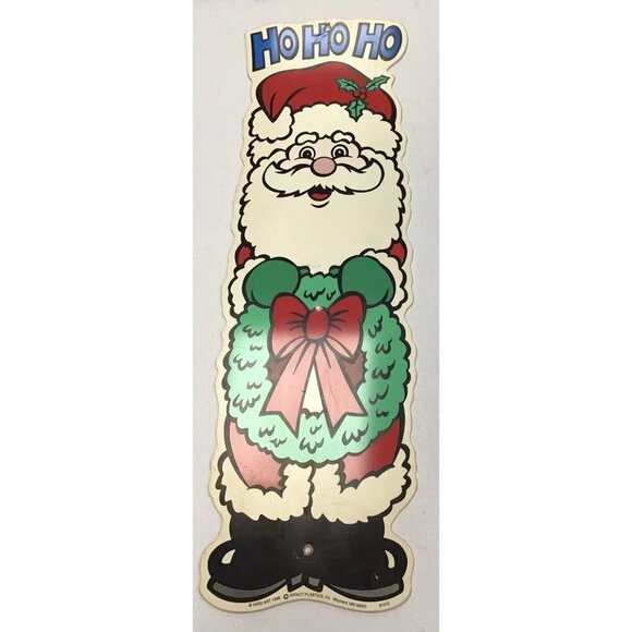 Vintage Y2K Christmas Outdoor Santa Let It Snow Sign Yard Art 1998 - Picture 1 of 2